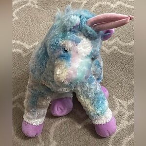 Ty Plush Unicorn Toy - Blue and Pink